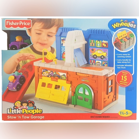 Fisher-Price Little People 2011 Wheelies Stow 'n Tow Garage - Picture 7 of 7